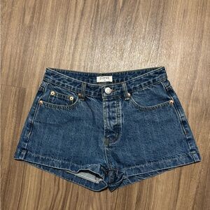 parke mini denim shorts